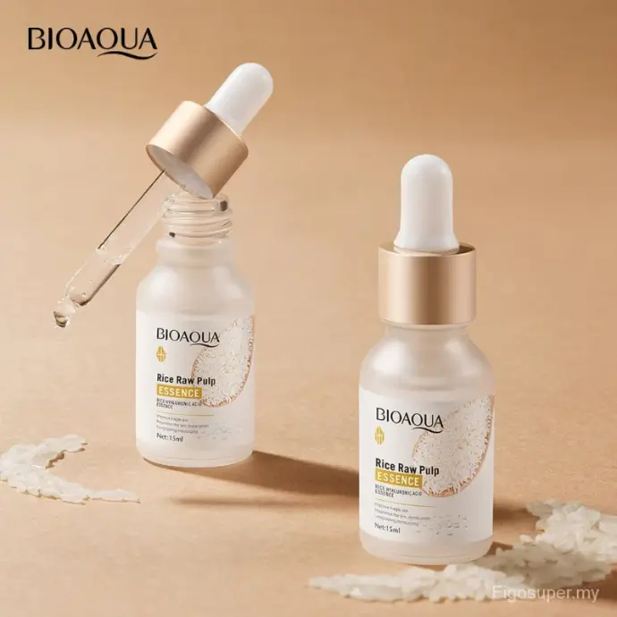 BIOAQUA Hyaluronic Acid & Rice Pulp Serum - Hydrating & Brightening Essence - 15ml