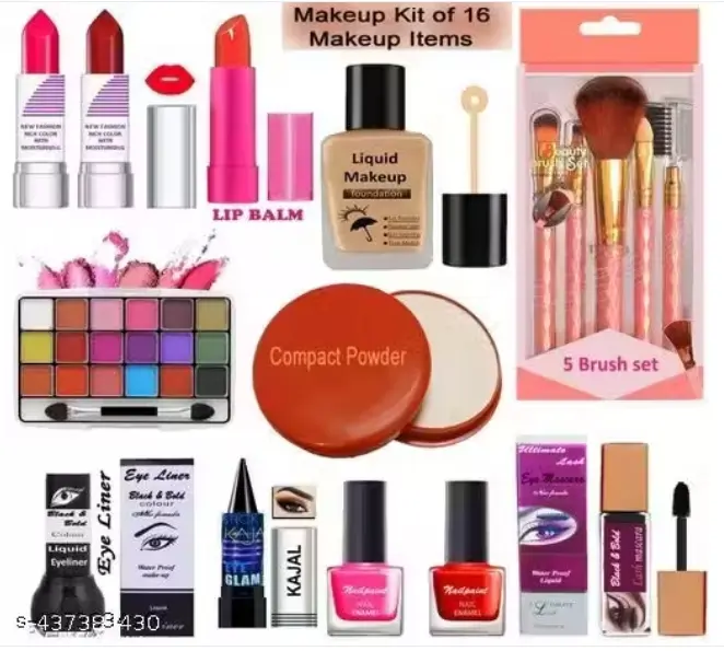 Makpro makeup kit of 16 makeup items M kit C132 NP11 6