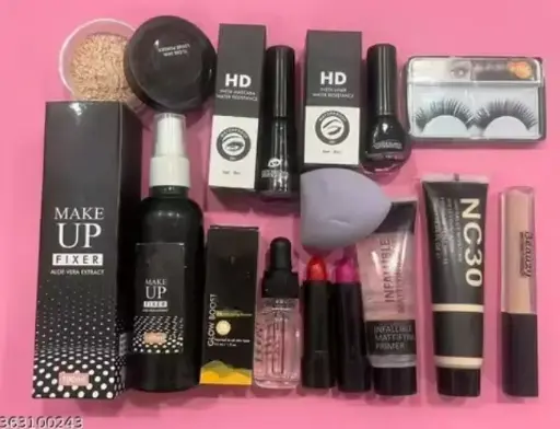 makeup combo with liner,mascara