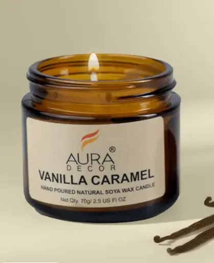 Smytten Candle Jar Vanilla Caramel