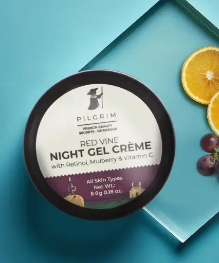 Pilgrim Red Vine Night Gel Creme With Retinol, Mulberry & Vitamin C