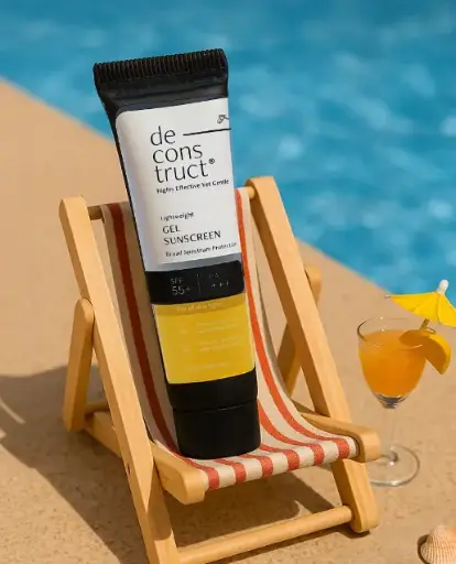 Deconstruct Lightweight Gel Sunscreen- SPF 55+ And PA+++ Worth:  ₹99